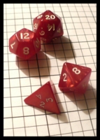 Dice : Dice - Dice Sets - Crystal Caste Red Swirl - Ebay May 2012